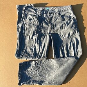 Tommy Bahama Pants Mens 35x30 Grey Casual Distressed Cotton Tencel Trousers